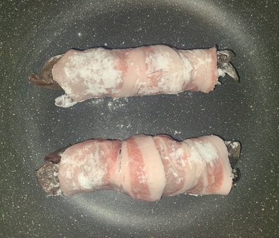 甘辛ジュワッ!キクラゲの肉巻きの写真の作り方の写真
