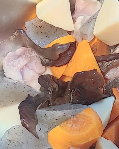 ほっこり和風！キクラゲ入り筑前煮の作り方の写真