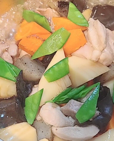 ほっこり和風！キクラゲ入り筑前煮の作り方の写真