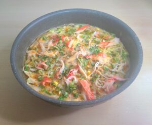 ワンパン豆乳キクラゲうどんの写真