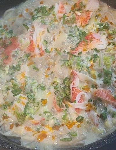 ワンパン豆乳キクラゲうどんの作り方の写真